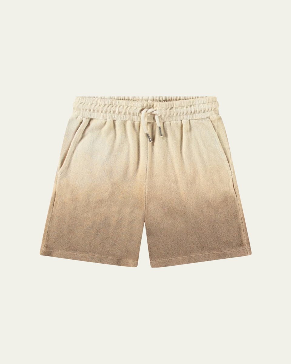 Boy's Abay Ombre Cotton Drawstring Shorts, Size 3-7